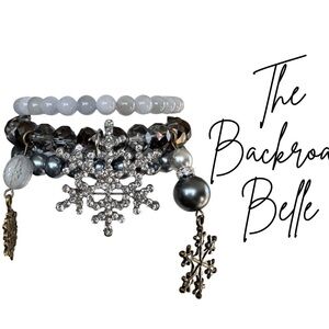 Snowflakes Falling Bracelet Set by The Primitive Peddler